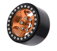 Drfeify 1.9 Ruote per Beadlock a 5 Buche in Argento in Lega di Alluminio RC RCE per Assiale SCX10 90046 D90 HSP HPI con Design della Pelle del Pneumatico Bloccaggio (#6)