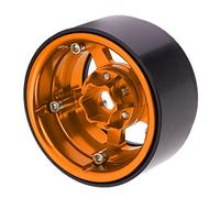 Drfeify 1.9 Ruote per Beadlock a 5 Buche in Argento in Lega di Alluminio RC RCE per Assiale SCX10 90046 D90 HSP HPI con Design della Pelle del Pneumatico Bloccaggio (#1)