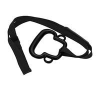 Drfeify 1 Coppia di Ginnastiche con Cinture Regolabili Sports per Bambini Anelli di Estrazione di 331 Libbre per L'allenamento Interno Ed Esterno (Black)