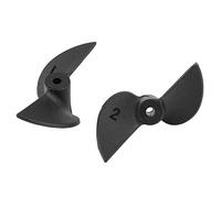 Drfeify 1 Paio di eliche per Barche RC, Parti di Navi in Nylon con Telecomando 2 Set di Accessori per Albero da 2 mm
