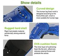 Drfeify 4 Paia Parastinchi da Calcio, Parastinchi da Calcio Giovanile con Cinghie Elastiche per Ragazzi e Ragazze, Pannello Rigido Protettivo Leggero per Lo Sport (#4)