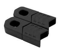 Drfeify 4pcs Silicone Bike Crank Protector Shockdes cap cap per Mountain Bike DH sugli Appassionati di Cicli XC (Black)