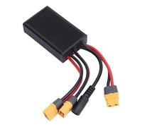 Drfeify Adattatore Modulo Parallelo a Doppia Batteria 20v-72 V, Bilanciatore Dell'interruttore della Batteria in Lega di Alluminio con Porta di Ricarica