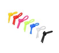 Drfeify Ammortizzatore di Vibrazioni per Racchetta da Tennis, Nodi Ammortizzatori in Silicone da 7 Pezzi con Forma A Striscia per Racchetta da Tennis, Rosso Blu Giallo Trasparente Rosa