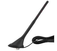 Drfeify Antenna per Auto, Antenna Radio DAB FM Amplificata Attiva, Supporto per Tetto Superiore in PVC ABS, Ricezione Segnale Impermeabile 12V 15dB 75 Ohm, Universale per Auto