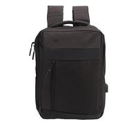 Drfeify Backpack Laptop Ad Alta capacità Multi strato. (BLACK)