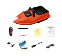 Drfeify Barca per Esche GPS, Drone da Pesca Intelligente con Ritorno Automatico e Telecomando da 500 M, per la Pesca con Tramoggia Indipendente e Luci Notturne (12000mAh)