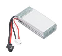 Drfeify Batteria Al Litio da 7,4 V 850MAH con Spina Nera SM per Aereo RC WLTOYS, Tempo di Volo Prolungato e più Guardie di Sicurezza, Accessori RC