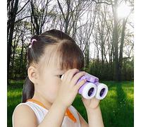 Drfeify Binocolo per Bambini, Binocolo per Bambini con Lente in Acrilico ABS Ingrandimento 6x Vestibilità Regolabile Leggero 118 G con Cordino per Birdwatching Sport Viaggi Avventure all'aria