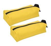 Drfeify Borsa di Stoccaggio degli Strumenti Resistenti Portatile con Braccialetto per Piccoli Strumenti e Accessori in Garage o Cucina 2 Pcs (YELLOW)