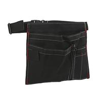 Drfeify Borsa di Stoccaggio Dell'organizzatore di Strumenti in Tela con 6 Tasche, Fibbie in Plastica, Fibbie Regolabili, Realizzato in Tela da 12 Once di Materiale per la Memoria Dell'officina (BLACK)