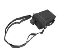 Drfeify Bottiglia d'Acqua 2L, Sacchetto per Il Trasporto della Vita, Brocca d'Acqua in PVC a Perdita di Grande capacità con Cinturino Regolabile per Campeggio, Escursioni, Sport (Black)