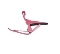 Drfeify Capotasto per Chitarra, Morsetto in Metallo con Cuscinetto in Silicone per Chitarra Elettrica e Ukulele, Strumento di Accordatura a Sgancio Rapido per Musicisti (rosso)