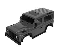 Drfeify Carrozzeria RC, Plastica ABS Dura con Passo 144mm con Parafango Griglia Paraurti, per Auto RC 1/16 Jimny 1/24 Axial SCX24 JLU (GRAY)
