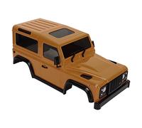 Drfeify Carrozzeria RC, Plastica ABS Dura con Passo 144mm con Parafango Griglia Paraurti, per Auto RC 1/16 Jimny 1/24 Axial SCX24 JLU (YELLOW)