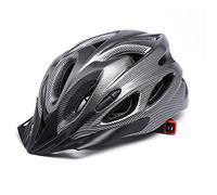 Drfeify Casco da Bici EPS PC, Casco di Sicurezza per la Protezione della Testa Casco da Ciclismo da Montagna per Adulti Accessorio da Ciclismo per Uomo Donna (Fibra di Carbonio Nera)