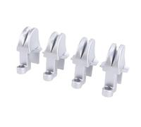 Drfeify Clip per Paraurti per Barche Regolatore per Paraurti per Barche Regolabile in ABS per Binario Quadrato da 1 Pollice e 1,25 Pollici Riposizionamento Rapido Adatto all'attracco del Pontone