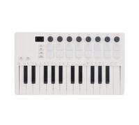Drfeify Controller di Tastiera MIDI Wireless Compact BT con 25 Chiavi Sensibili Alla velocità, Ideali per il Controllo del Sintetizzatore Virtuale, per i Produttori di Beat