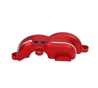 Drfeify Copertura Ingranaggi in Lega di Alluminio, Alloggiamento Protettivo per Auto RC 4TEC DRIFT 1/10, con Fori di Montaggio Accurati Facile Installazione (rosso)