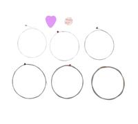 Drfeify Corde per Chitarra, Nucleo Esagonale in Acciaio Ad Alto Tenore di Carbonio Placcato Argento con Rivestimento in Smalto per un Tono Caldo e Brillante, Corde per Chitarra Folk (/CUS-1150)