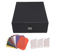 Drfeify Custodia per Il Mazzo delle Carte, 3 File di Stoccaggio di Trading con 3 Divisori e 8 Stand, Scatola del Mazzo del Comandante di Chiusura Magnetica per TCG Baseball Sport Cards (Grey)