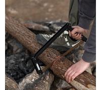 Drfeify da Campeggio Posteriore Pieghevole Portatile a Mano Pesante con Doppia Tecnologia di Taglio della Lama di Acciaio Manganese Manico Ergonomico per il Giardinaggio di Sopravvivenza in Legno
