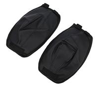 Drfeify Ginocchiere Inverno per Pesca, Calda Protezione Protezione da con Cinturino per Ganci e, Wamer in Ginocchio Antivento, Flanella in Pelle, 1 Coppia Nera