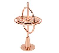 Drfeify Giocattolo Giroscopio in Metallo Color Oro Rosa, Mini Trottola a Mano Bilanciata per Alleviare lo Stress, la Concentrazione e l'ansia per Adulti e Bambini