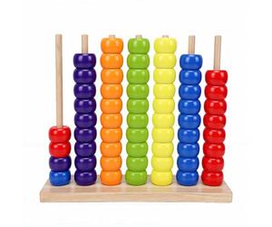 Drfeify Gioco Puzzle Impilabile con Abbinamento Colori, Sfida Educativa Rapida in Legno con 60 Anelli in ABS per Serate di Gioco in Famiglia e Allenamento per L'attenzione