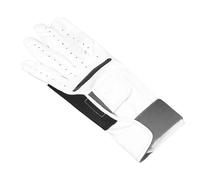 Drfeify Guanto da Golf in Pelle di Pecora Premium, Materiale Traspirante con Touchscreen, Guida Alla Postura Ideale, Fissaggio a Doppia Cinghia, Piastra Rimovibile Migliore Tecnica di Swing (L)