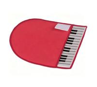 Drfeify Guanto in Microfibra per Pulizia Pianoforte, 2 Pezzi Guanto per | Design curvo che si adatta alla mano, design con motivo chiave stampato. Panno privo di pelucchi per spazi vuoti tra i