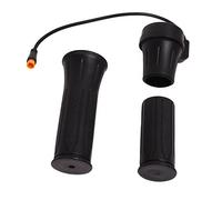 Drfeify Impugnatura Dell'Acceleratore per Scooter Elettrico per Bicicletta, Nero, Manubrio da 22 Mm Abbinato, Acceleratore a Mezza Torsione per Bici Elettrica Universale con Connettore