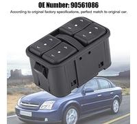 Drfeify Interruttore Alzacristallo Elettrico, Materiale Plastico, Comando Durevole a 4 Pulsanti per Zafira, Facile Installazione per Lato Conducente e Lato Passeggero