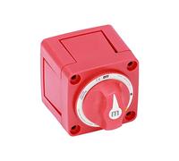 Drfeify Interruttore Batteria, Interruttore Staccabatteria Rotante ABS 300A 12V 24V Doppio Circuito 4 Terminali, Accensione Prima dell'interruzione Protetta per Yacht RV per Barche Marine
