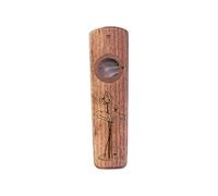 Drfeify Kazoo, Strumento Musicale Kazoo in Legno con 2 Pellicole per Flauto Sostituibili per Divertimento Durante le Feste e Musica Antistress per Adulti Principianti (Legno di noce)