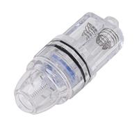 Drfeify Luce da Pesca a Goccia Profonda, Luce Subacquea a LED in Plastica Trasparente con 2 Anelli Impermeabili per la Pesca alla Traina della Spigola d'Acqua Dolce in Mare (Blue)