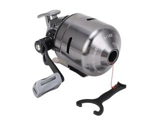 Drfeify Mulinello da Pesca a Faccia Chiusa Mulinello da Pesca in Acciaio Inossidabile con Disposizione Automatica della Lenza Magnetico Design Leggero e Antiruggine per Principianti e Pescatori (GRAY)