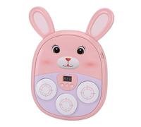 Drfeify Music Boxing Machine per Bambini, Allenatore di Punzonatura a Forma di Coniglietto con Luci a LED Ed Effetti Sonori, Giocattolo per Esercizi Interattivi per età 3-8, Comprende e Cuscinetti,