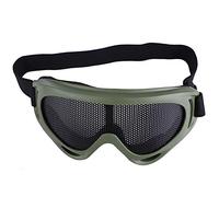 Drfeify Occhiali Sportivi in Rete, Occhiali in Rete per Softair Occhiali Sportivi per Softair per Paintball All'aperto Giochi di Guerra Tiro a Cavallo Ciclismo (Verde)