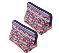 Drfeify Organizzatore per Campeggio Stampato in Neoprene per Viaggi per Viaggi, Box Cosmetico Portatile per Donne e, 8.3x5.5x3.7in (6 ID: 16,5 mm/0.64in, circonferenza: 51,8)