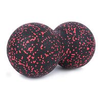 Drfeify Palla da Massaggio per Yoga, Rullo Medio Duro in Schiuma EPP per Collo, Schiena, Braccia e Gambe, con Punti di Digitopressione Multizona, Massaggiatore Fitness per Sollievo Dal (rosso e)