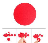 Drfeify Palla di Schiuma, Mini Palline di Spugna Rosse Morbide, Perfette per Trucchi di Magia e Spettacoli Comici, 10 Pezzi Ideali per Artisti di Strada e Maghi
