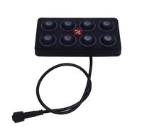 Drfeify Pannello Interruttori a 8 Gruppi Scatola relè Touch Control 12V 24V 60A Retroilluminazione RGB Dimmerabile Automatica 4 modalità Pannello IP68 per Camion ATV UTV Barca SUV Uso Fuoristrada