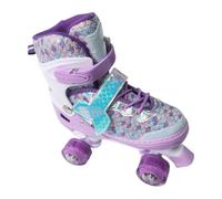 Drfeify Pattini A Rotelle Regolabili per Bambini con Ruote in PU LED Cuscinetti ABEC Tripla Protezione della Caviglia 4 Regolazioni della Misura Pattini A Rotelle per Ragazze Dai 6 Ai 12 Anni Al