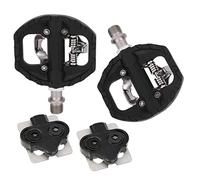 Drfeify Pedali per Biciclette Pedali Bici Ciclistici Leggeri Durevoli in Lega di Alluminio in Lega di Mountain Mountain Bici a Pedale Dual Piattaforma SPD Compatibile con Meccanismo di Blocco delle