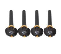 Drfeify Pegus di Violino in Legno Ebano, Che Non Scivolano - Design Floreale in Carto a Mano BOJ 4PCS Accessori Precisi per Musicisti e Amanti della Musica (Guscio di abalone)