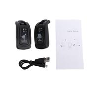 Drfeify per Chitarra Wireless UHF, Ricevitore Trasmettitore 4 Ms Latenza Ultra Bassa 4 Portata 98 piedi Batteria Ricaricabile Ricarica Rapida, con Porta di Tipo C per Basso Elettrico