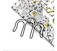 Drfeify per Libri Porta Pagine Musicali da 2 Pezzi, per Appunti Musicali in Metallo di Alta qualità, Design Leggero e Compatto, con Forza di Serraggio Moderata, per Fissare la Notazione (BLACK)