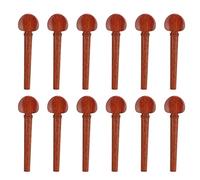 Drfeify Picchetti per Corde, Piroli in Palissandro per una Facile Riparazione dello Strumento, 12 Chiavi per Accordatura a Frizione per Violino con Design FishEye per Violoncello e Viola