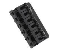 Drfeify Ponte per Sella per Chitarra, Sella a Rulli in Ferro per una Migliore Intonazione e Protezione delle Corde, con Dispositivo per Corde Coinvolto da Vermi, per Chitarre Elettriche e (BLACK)